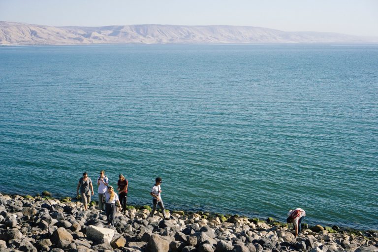 Beautiful beach in Israel, enjoyed by many people some of which are living in Israel as an American immigrant.